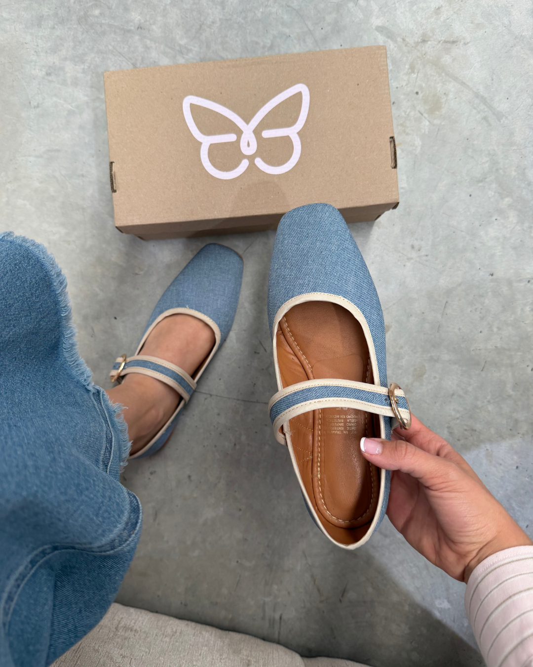 4070 Zapato Casual Textil Cielo