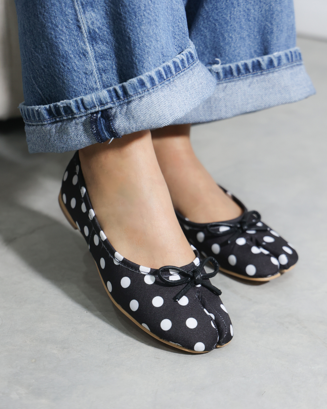 4800R Casual Sintético Lunares Vintage Polka Negro/Blanco