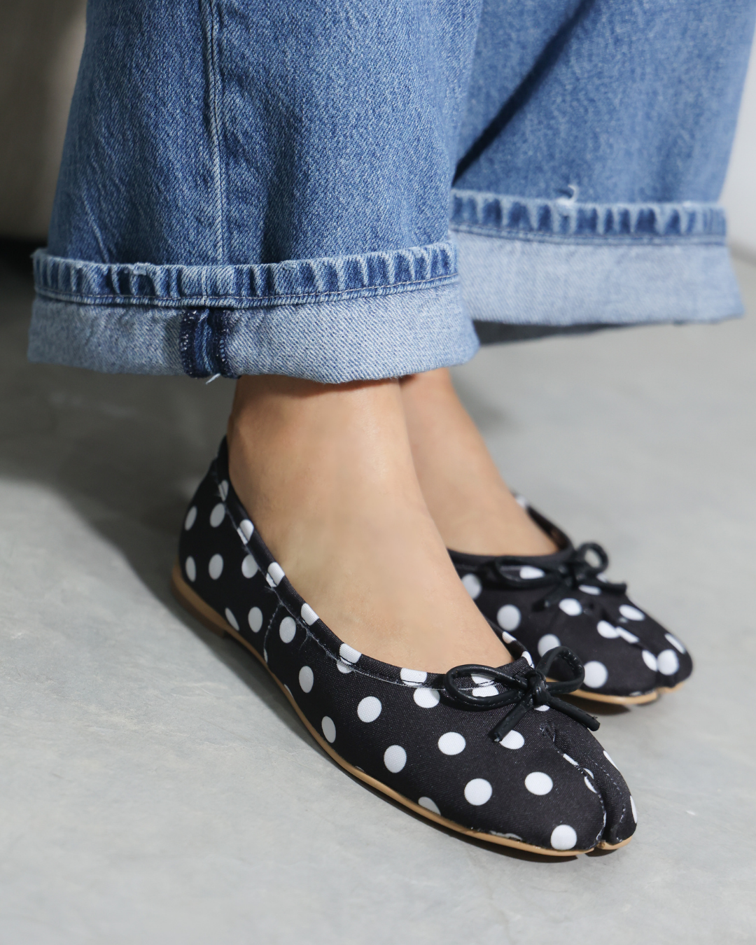 4800R Casual Sintético Lunares Vintage Polka Negro/Blanco