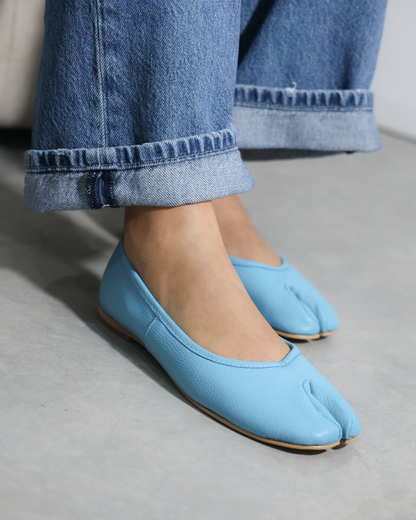 4801R Tabbi Piel Celeste Zapato Estilo Japones