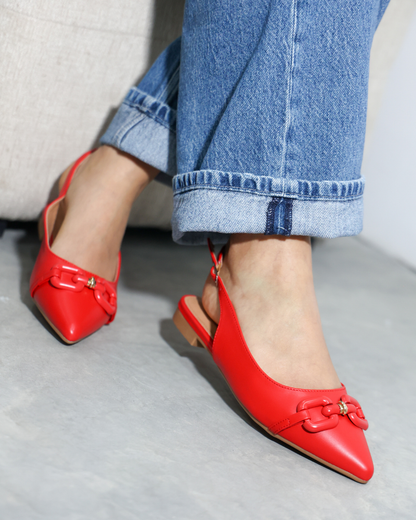 298AR Casual Sintético Rojo