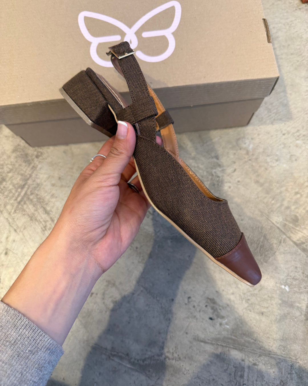 2505R Zapatilla Textil Café Bitono / Nairobi Madera