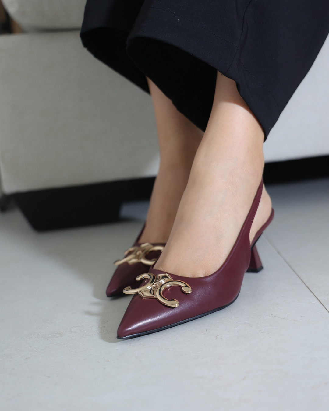 313AR Zapatilla Sintético Vino