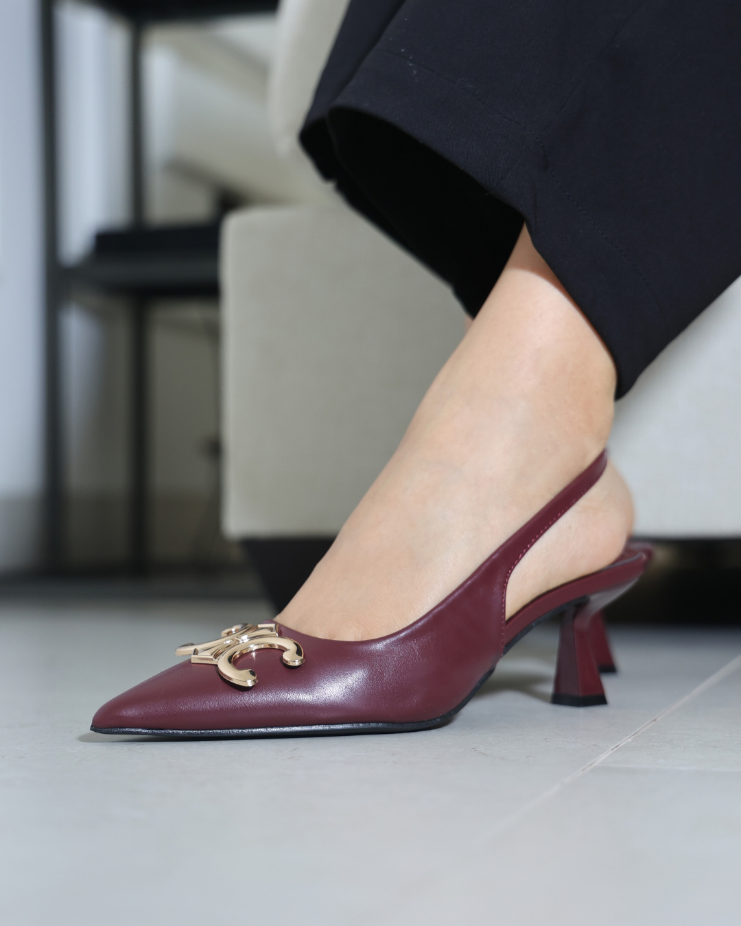 313AR Zapatilla Sintético Vino