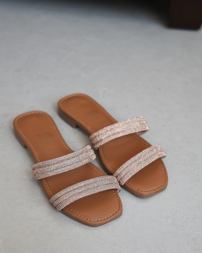 525R Sandalia Sintético Oro Rosado