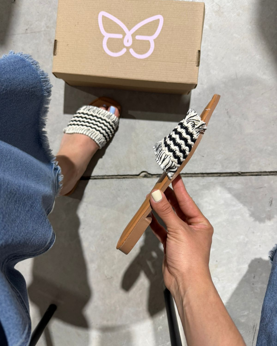 526R Sandalia Textil Negro