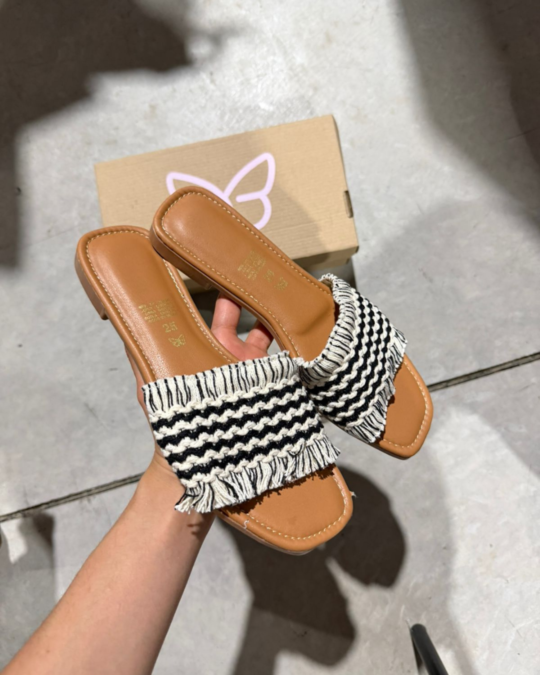 526R Sandalia Textil Negro