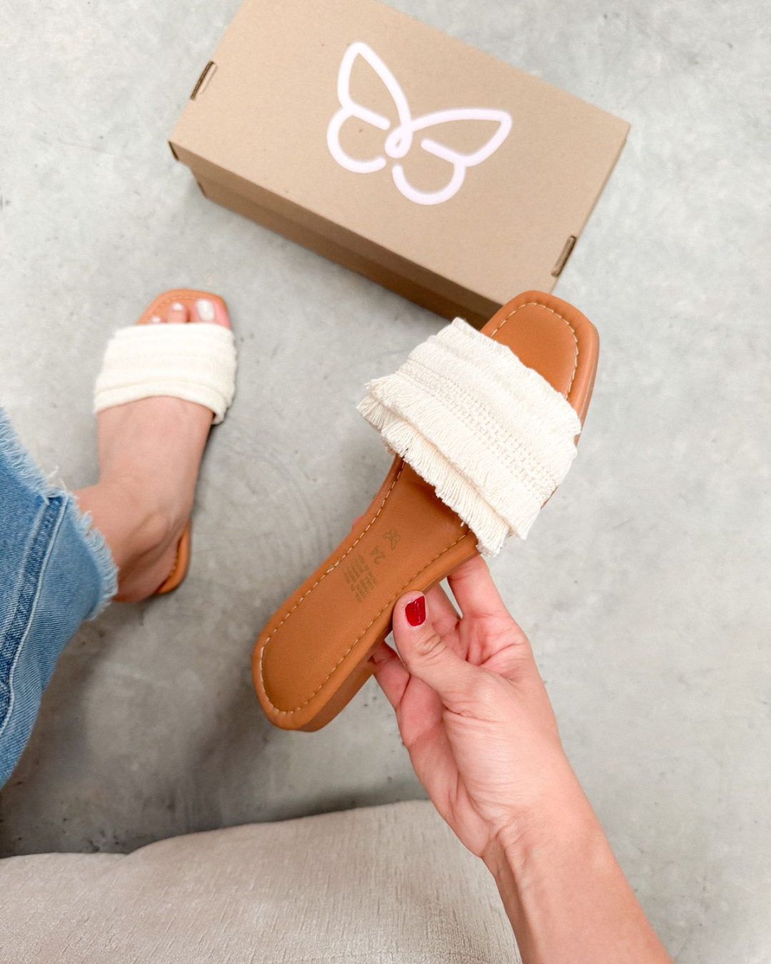 528RR Sandalia Textil Beige