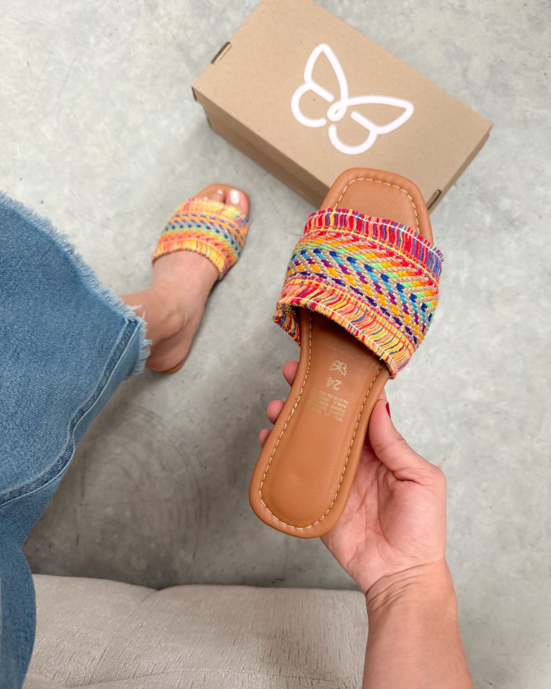 529R Sandalia Textil Multicolor