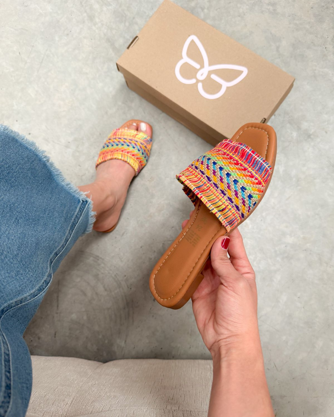 529R Sandalia Textil Multicolor