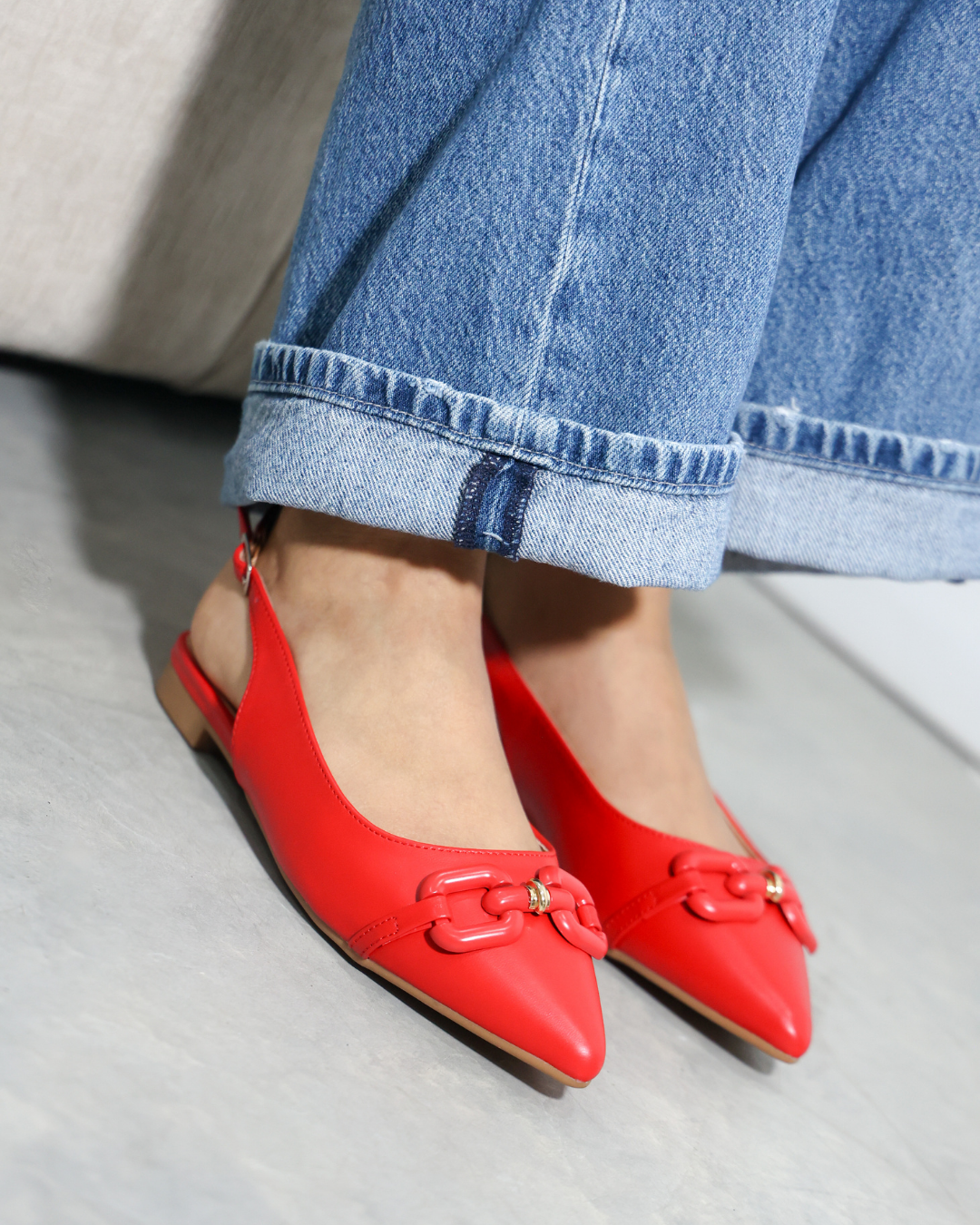298AR Casual Sintético Rojo