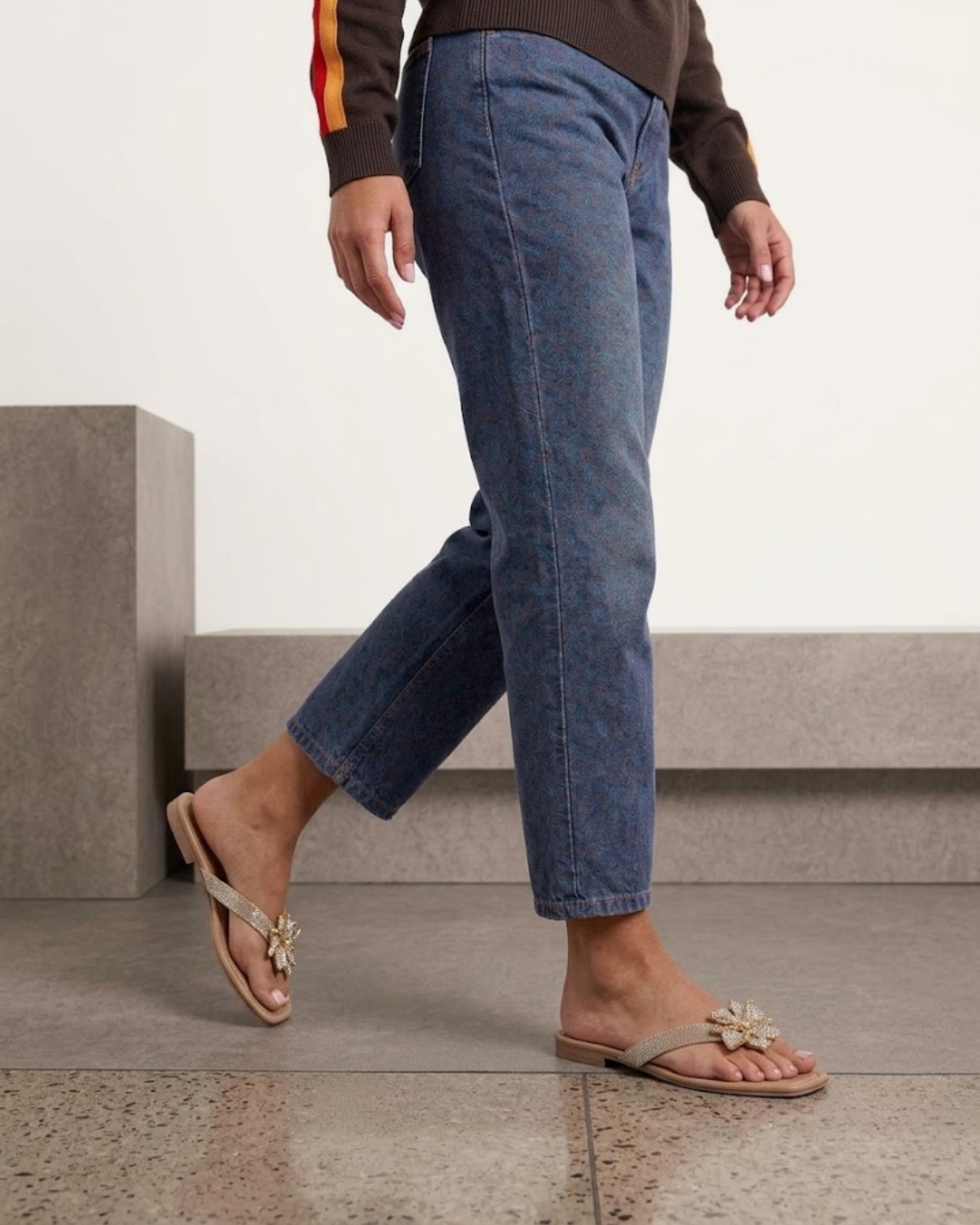 551R Sandalia Textil Curri Crudo