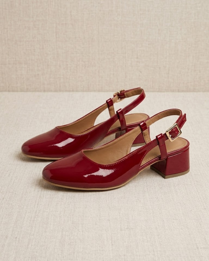 583R Zapatilla Sintético Charol Rojo