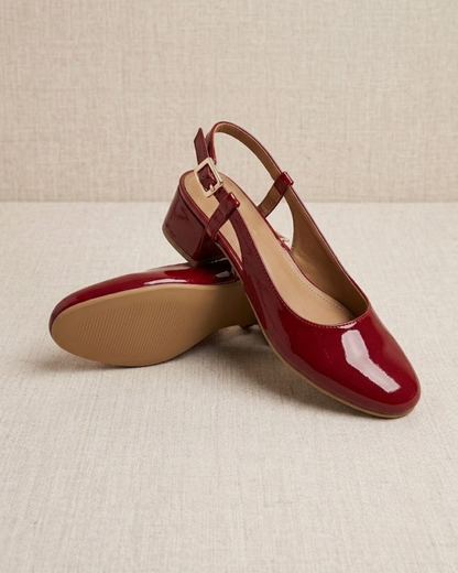 583R Zapatilla Sintético Charol Rojo