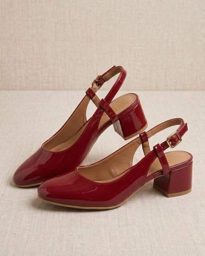 583R Zapatilla Sintético Charol Rojo