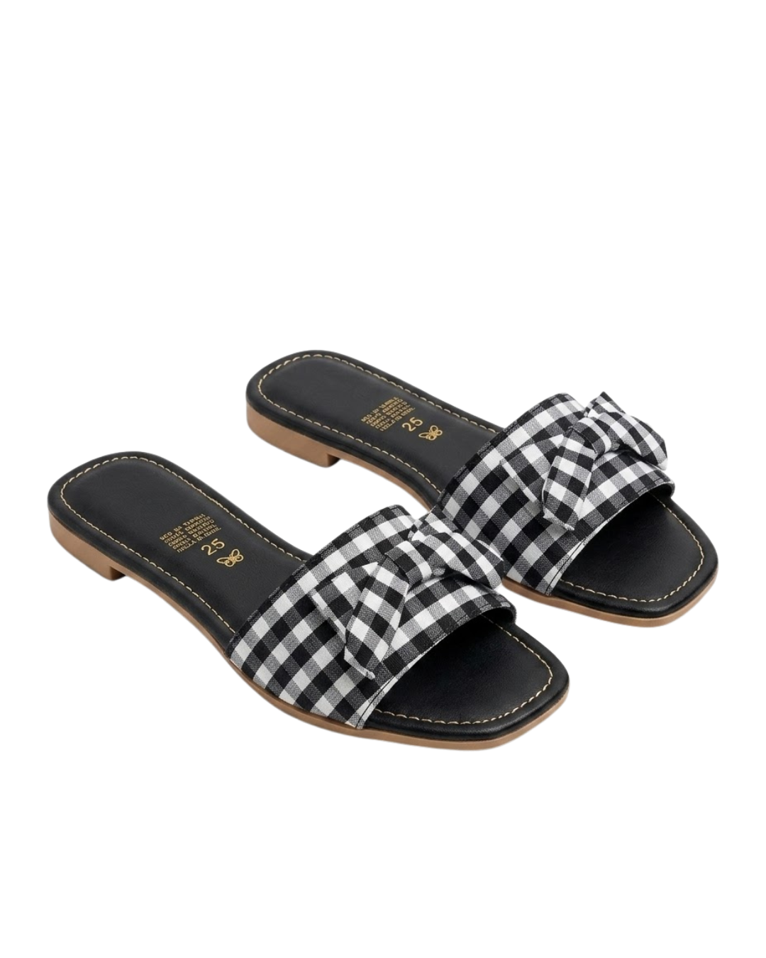 550R Sandalia Textil Lona Negro/Blanco