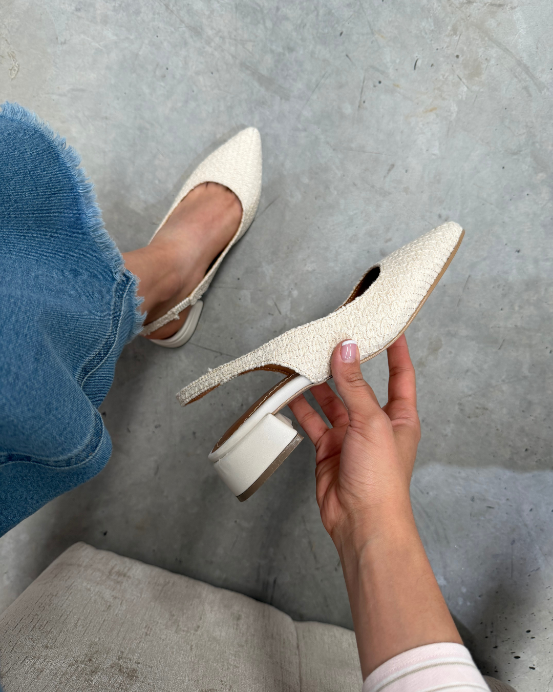 2501R zapatilla Textil Beige