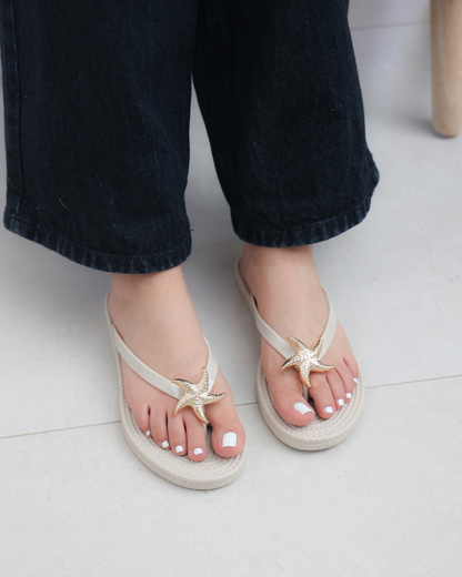 245AR Sandalia Plástico beige