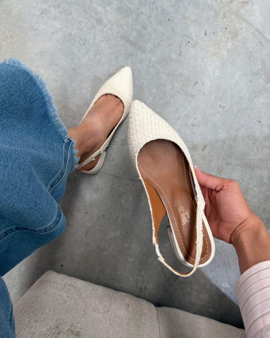 2501R zapatilla Textil Beige