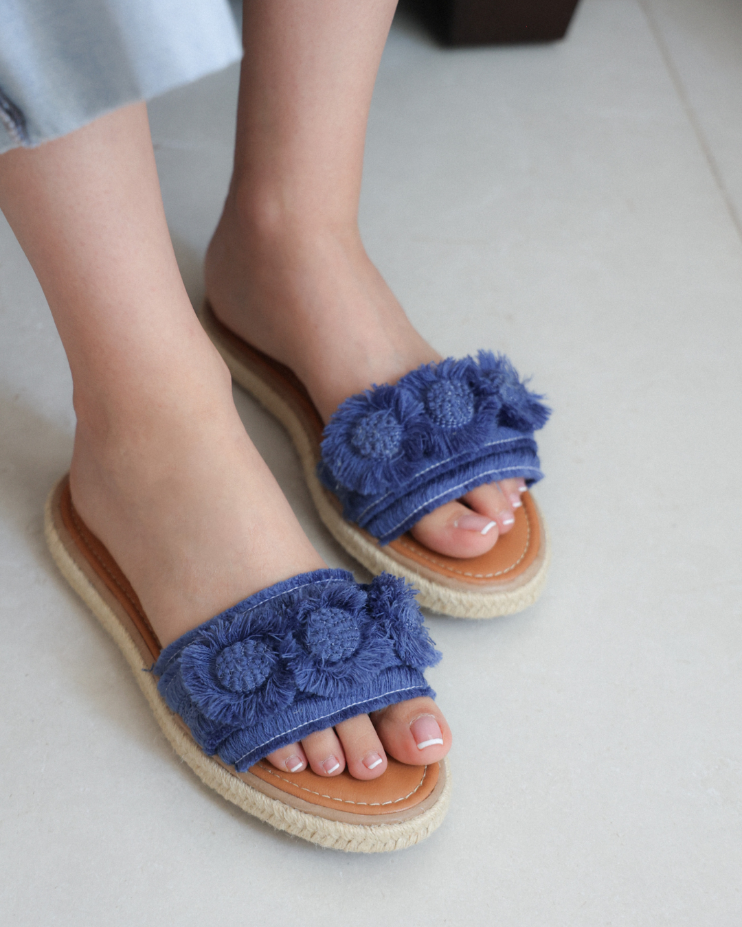 650R Sandalia Textil Azul