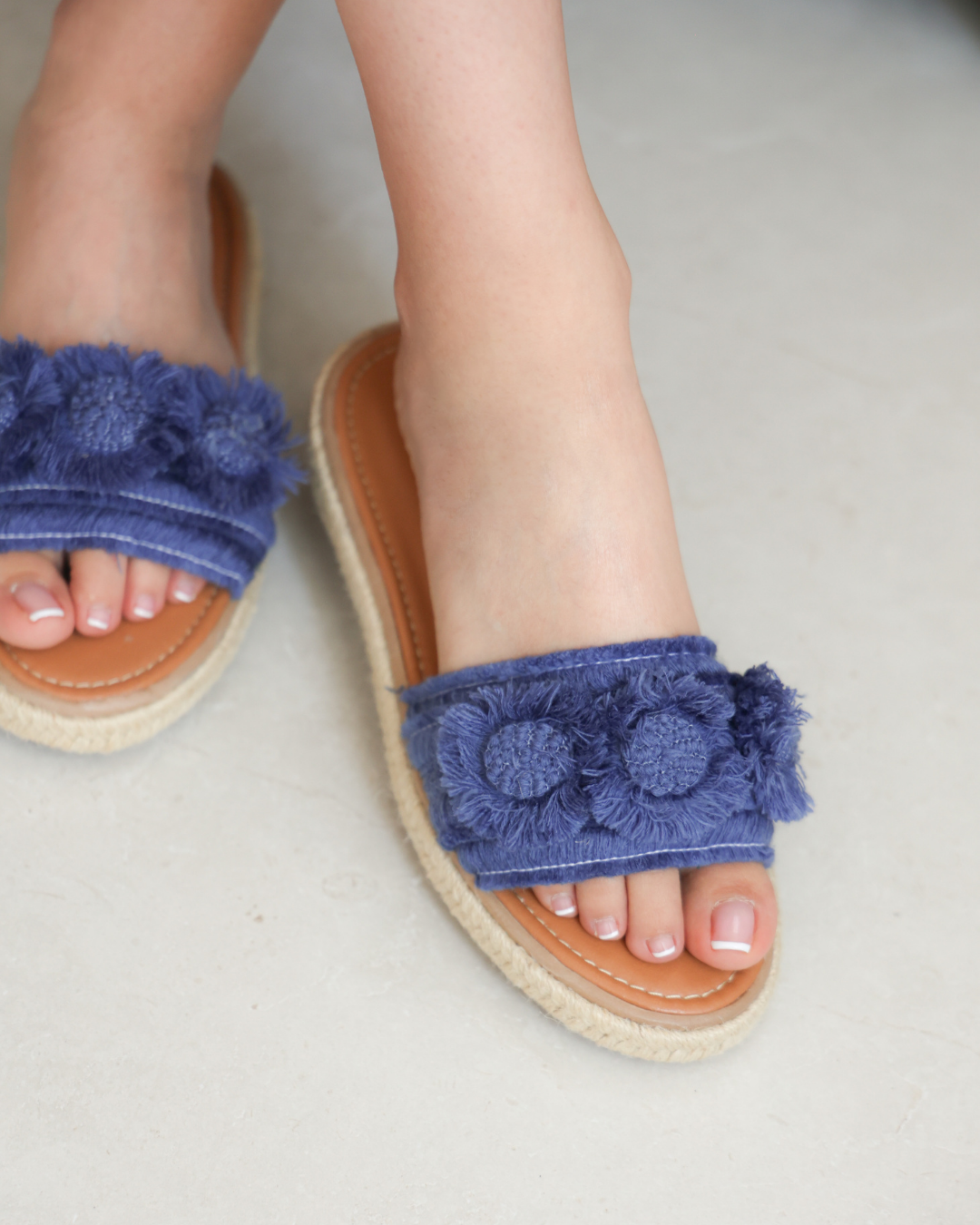 650R Sandalia Textil Azul