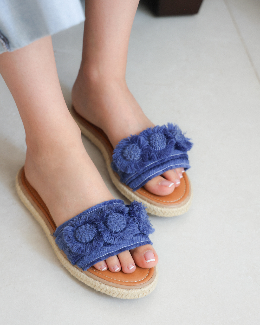 650R Sandalia Textil Azul