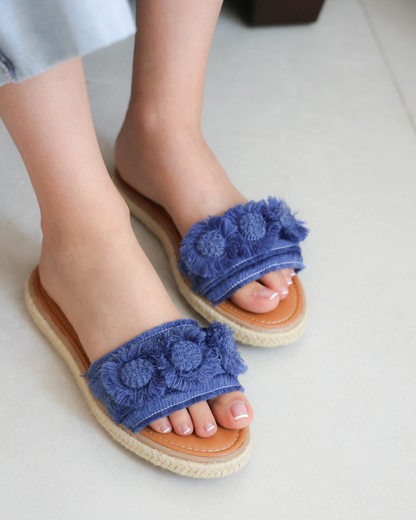 650R Sandalia Textil Azul