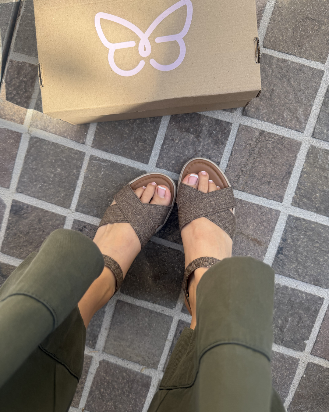 670DF Sandalia Textil Café