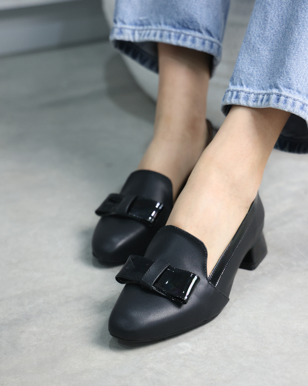 2867 Sintético Negro/Charol Negro