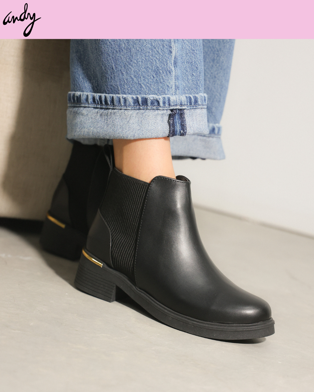709DF Bota Sintético Nairobi Negro