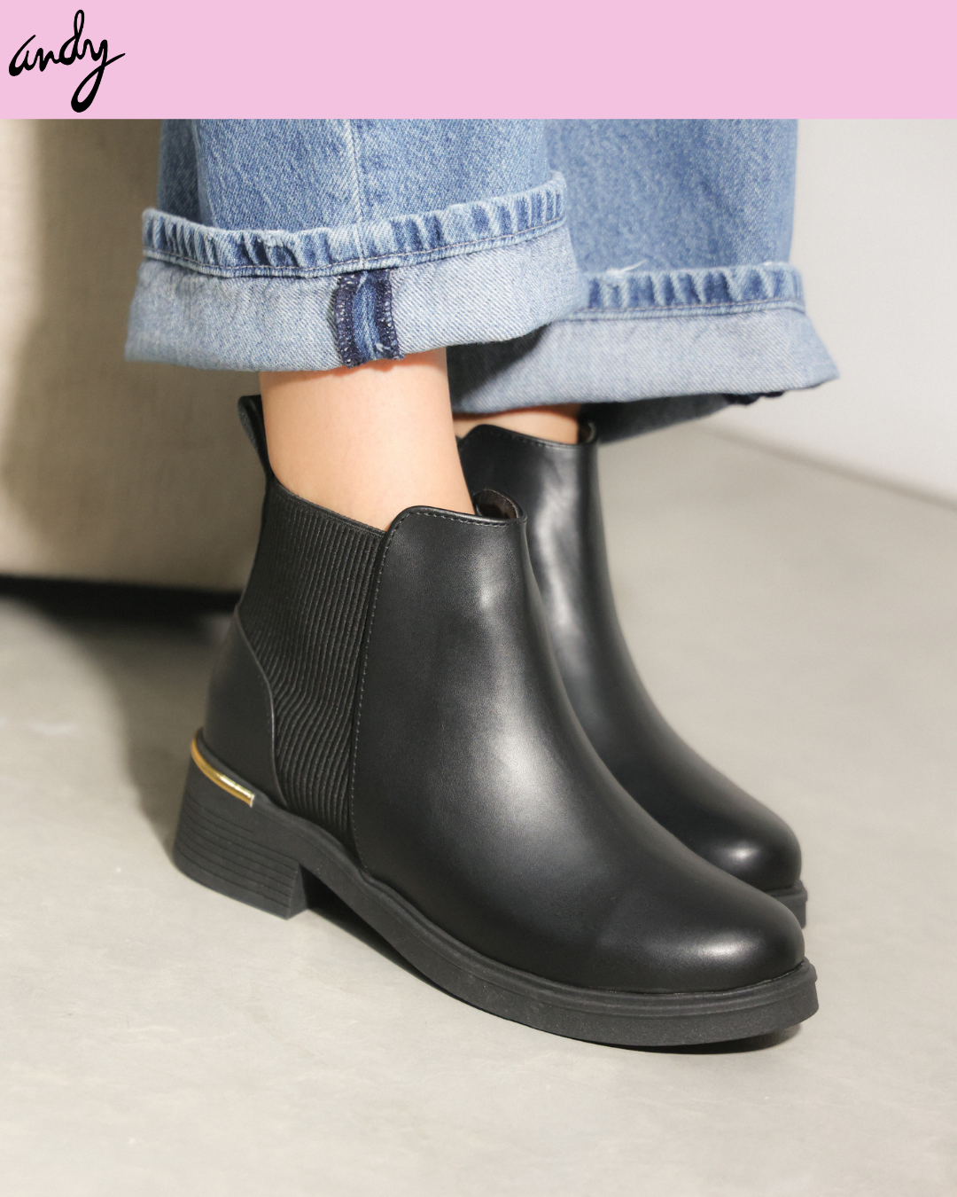 709DF Bota Sintético Nairobi Negro
