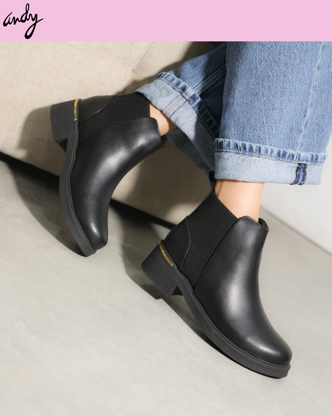 709DF Bota Sintético Nairobi Negro