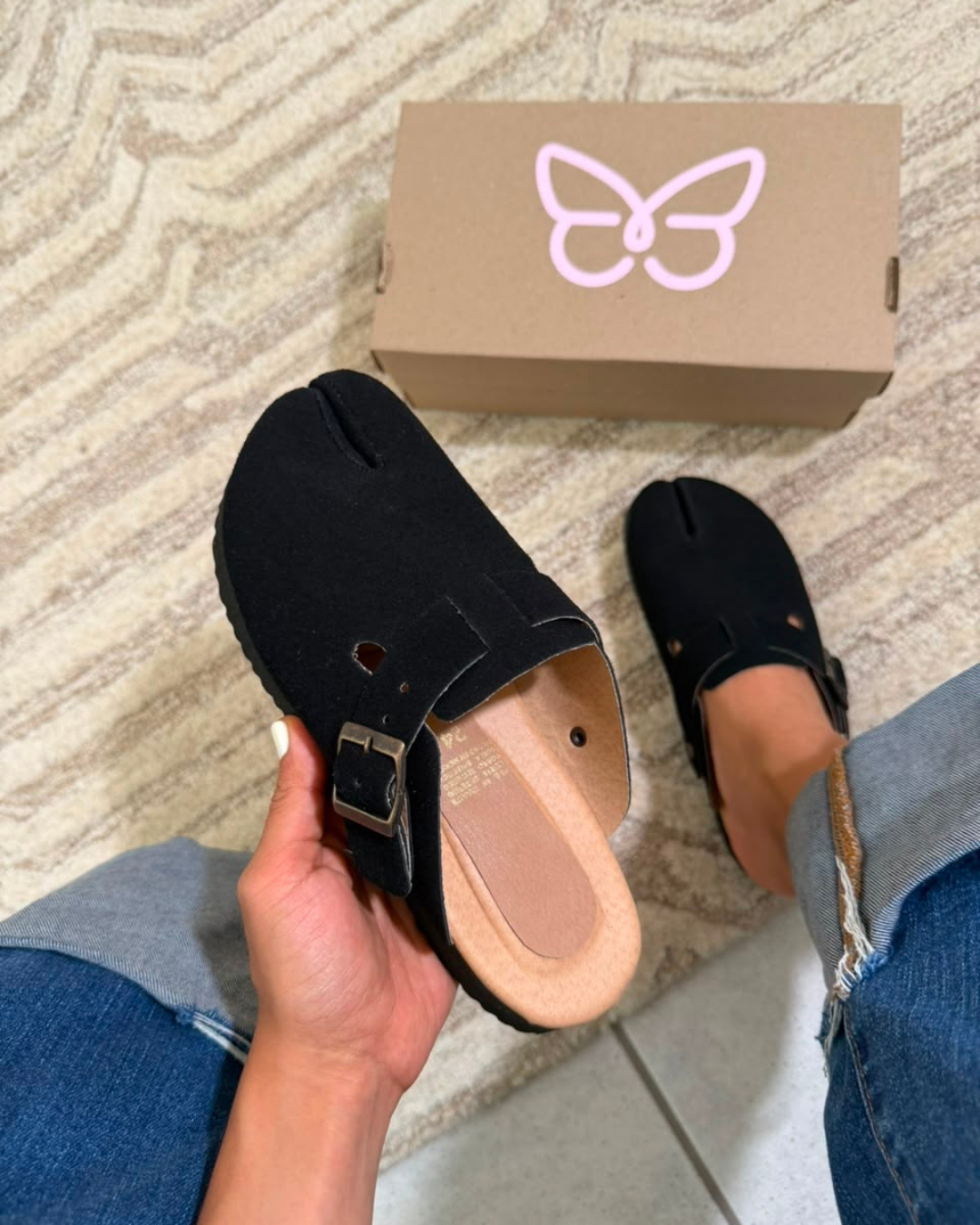735N Casual Sintético Tabbi Carnaza Negro