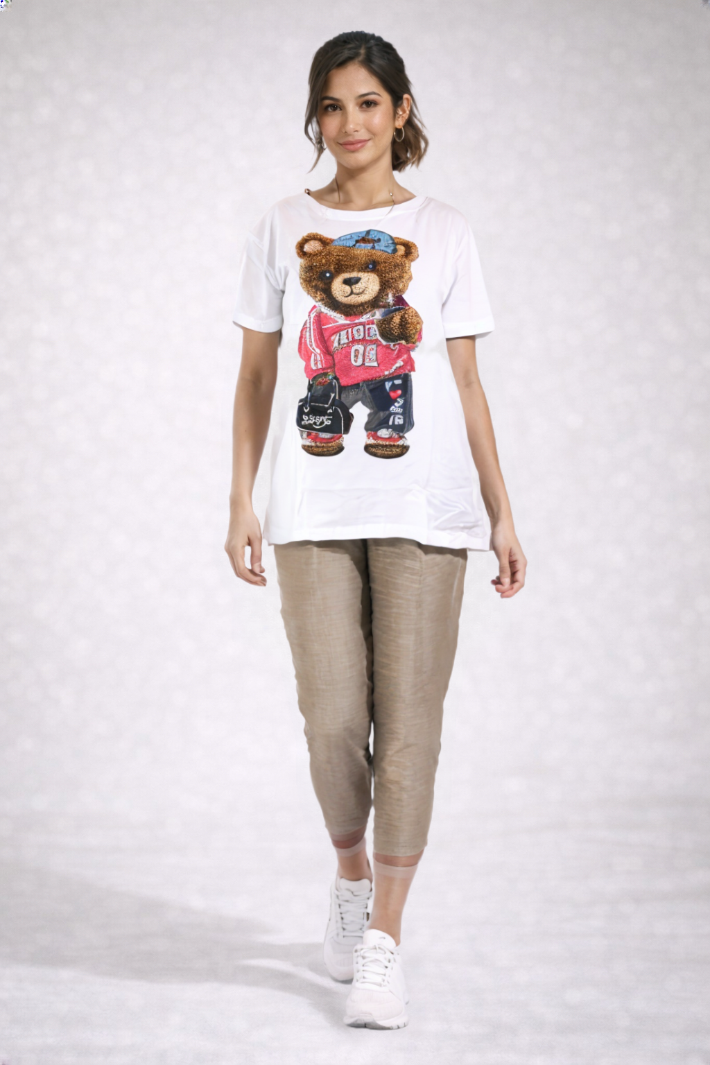 20566 Blusa Blanco/Rosa