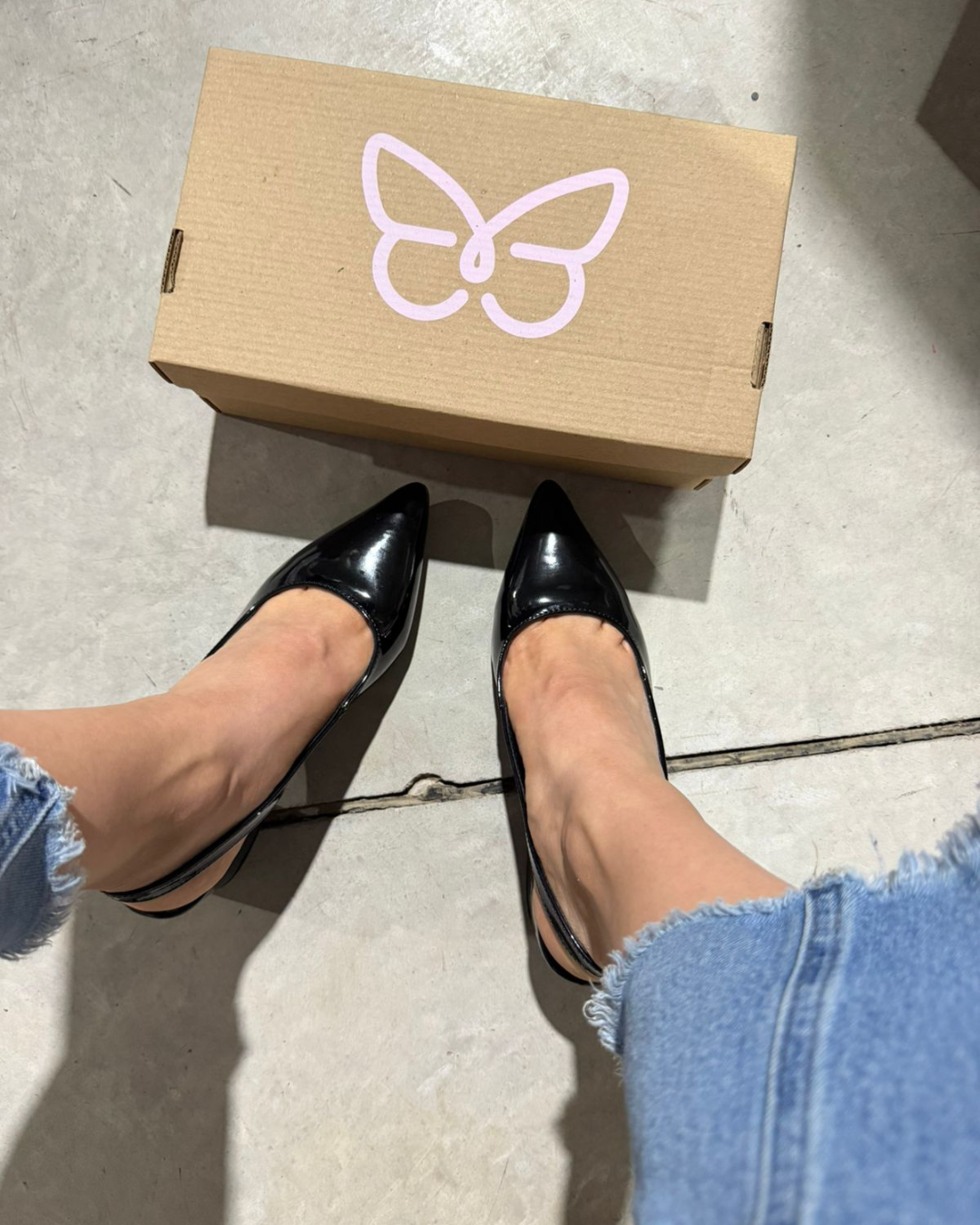 852R Zapatilla Sintético Charol Negro