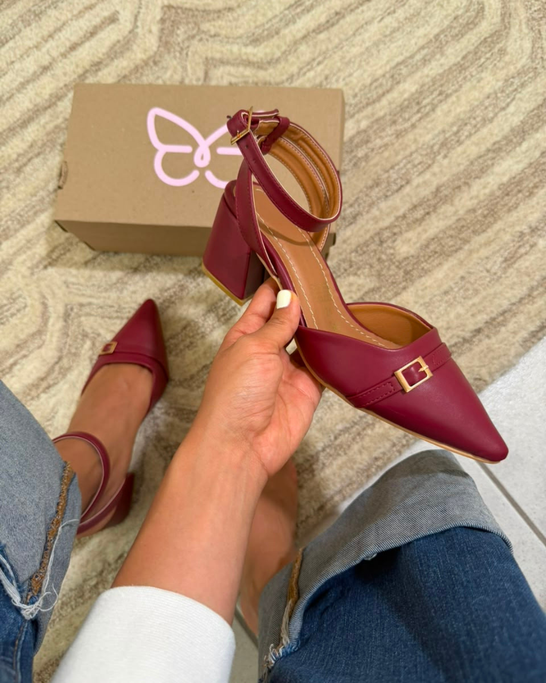 859R Zapatilla Sintético Santorini Vino