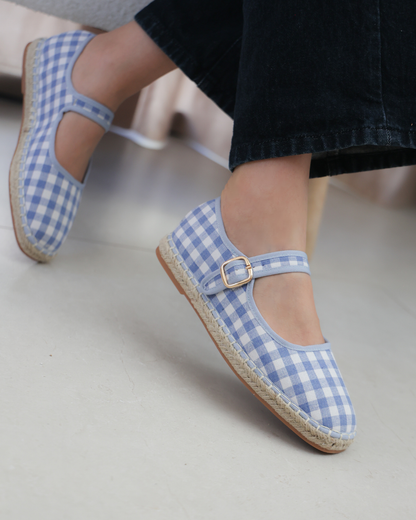 238AR Casual Textil Cuadros Azul