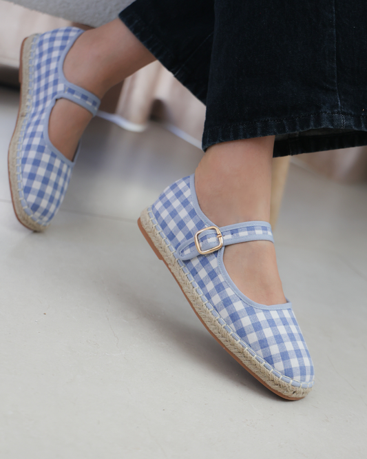 238AR Casual Textil Cuadros Azul