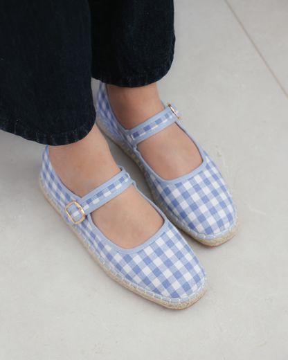 238AR Casual Textil Cuadros Azul