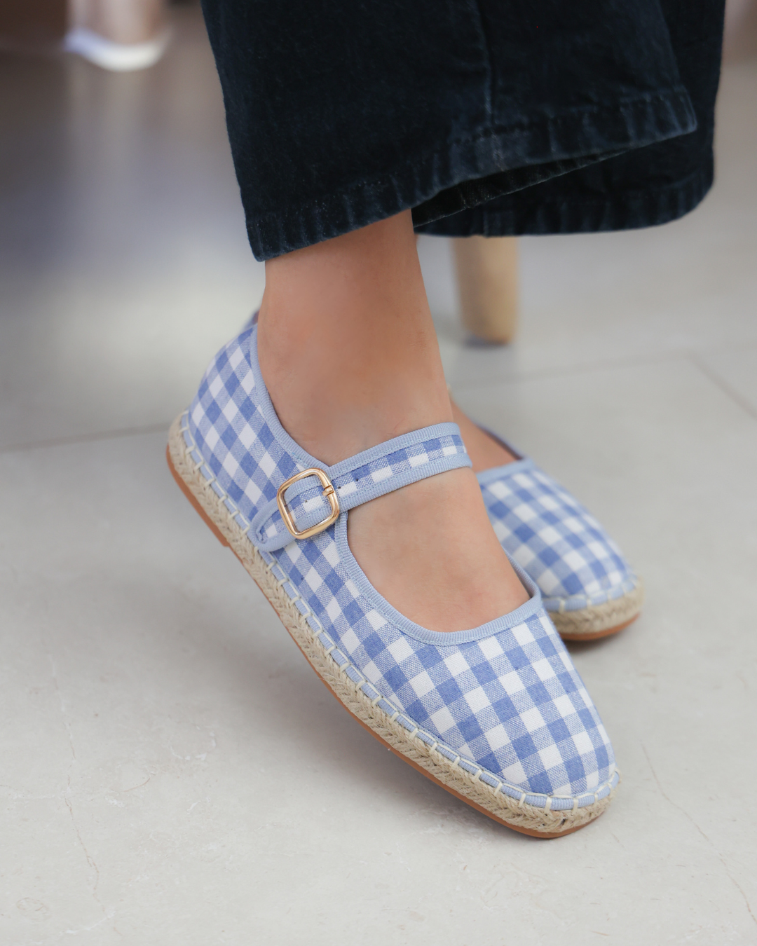 238AR Casual Textil Cuadros Azul