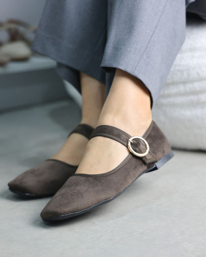 4070 Zapato Casual Sintético Terciopelo Cocoa