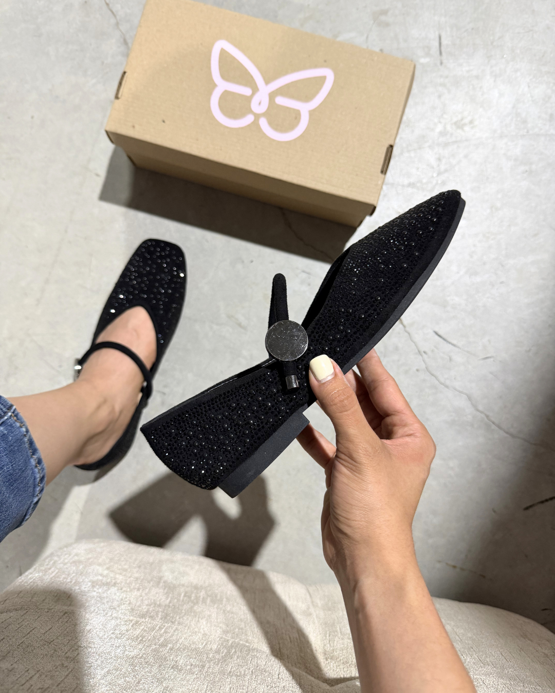 225AR Casual Textil negro