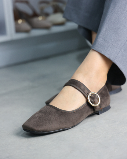 4070 Zapato Casual Sintético Terciopelo Cocoa