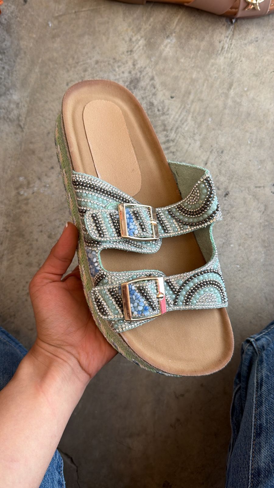 11A Sandalia Sintético Verde