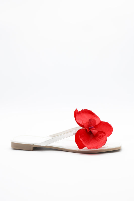 3096 KENYA WHITE/RED FLOWER