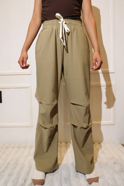 1850 pantalon holgado liso verde olivo