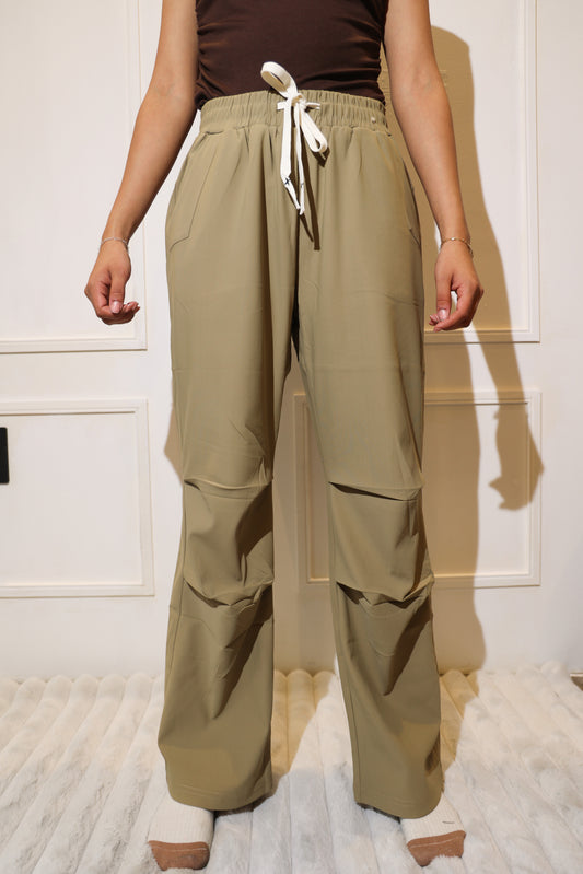 1850 pantalon holgado liso verde olivo