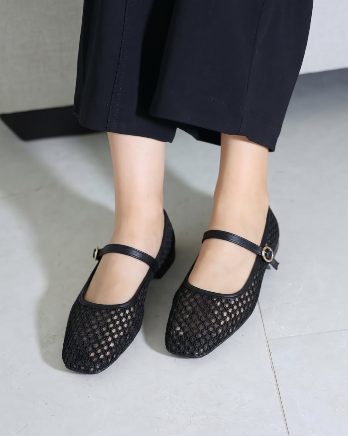 4090R Casual Textil Malla Mayela Negro