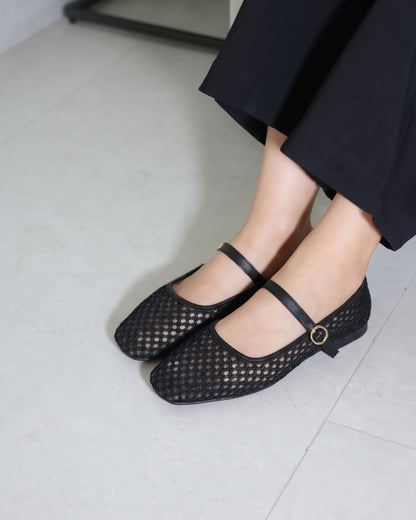 4090R Casual Textil Malla Mayela Negro