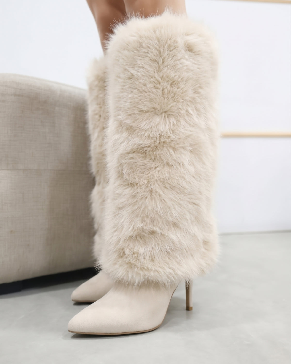 341AR Bota Sintetico Beige